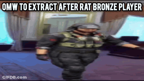 Man Walking With OMW To Extract After Rat Bronze Player GIF