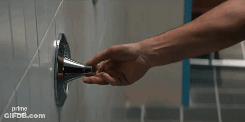 Man Washing Hair In Shower GIF