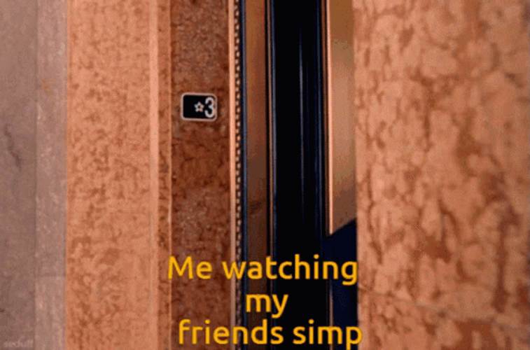Man Watching Friends Simp GIF