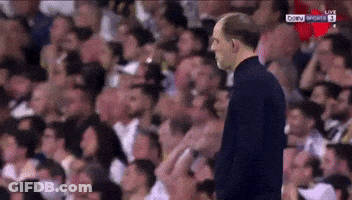Man Watching Soccer Game On Sky Sports GIF