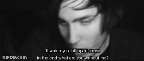 Man Watching You Fall Apart GIF