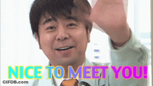 Man Waving Hand Nice To Meet You GIF
