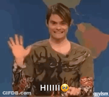 Man Waving In Front Of World Map GIF