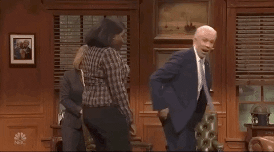 Man Wear Suit Butt Slap GIF