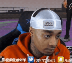 Man Wearing 3WP Headband GIF