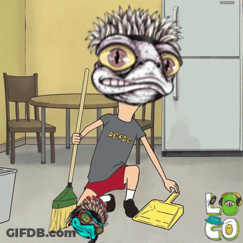Man Wearing AC/DC Shirt GIF