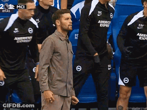 Man Wearing American Express Shirt GIF