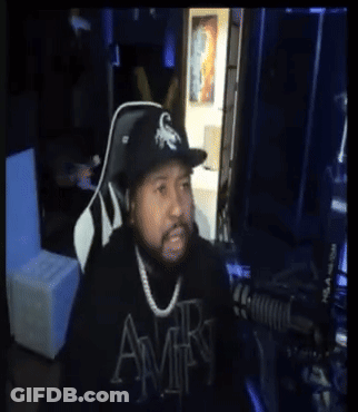Man Wearing Amiri Sweater And Hat GIF