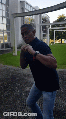 Man Wearing Army Polo Shirt GIF