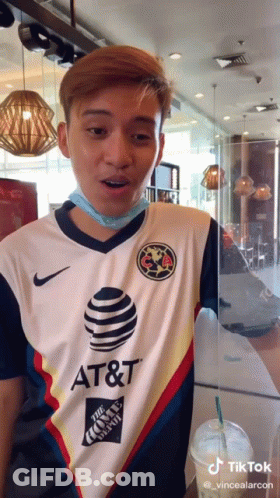 Man Wearing AT&T Shirt GIF