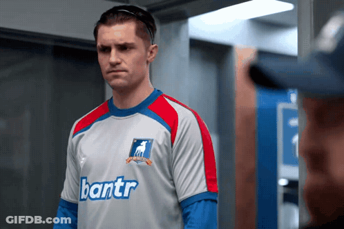Man Wearing Bantr Shirt GIF