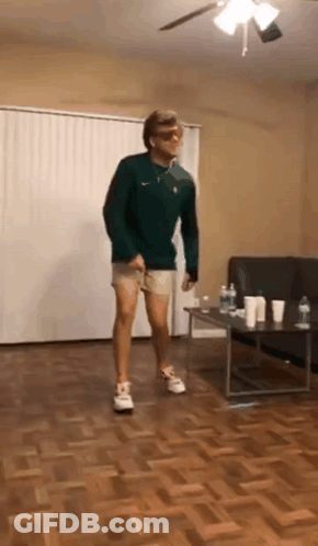 Man Wearing Baylor 15 Jersey GIF