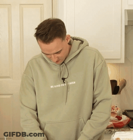 Man Wearing Be Kind To Trees Hoodie GIF