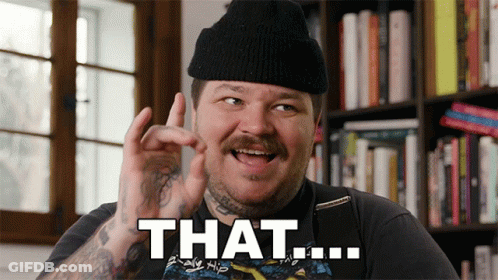 Man Wearing Beanie And T-Shirt GIF