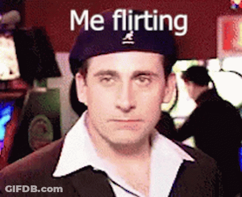 Man Wearing Beret Flirting GIF