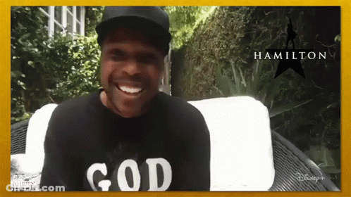 Man Wearing Black God Shirt GIF