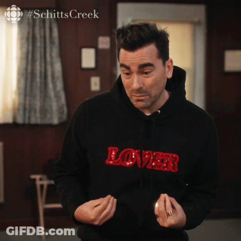 Man Wearing Black Lover Hoodie GIF