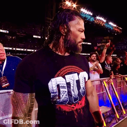 Man Wearing Black NTT Shirt GIF