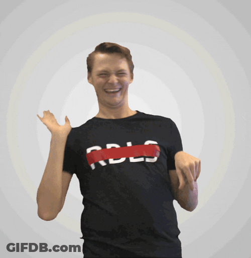 Man Wearing Black Shirt Oh Stop It You GIF