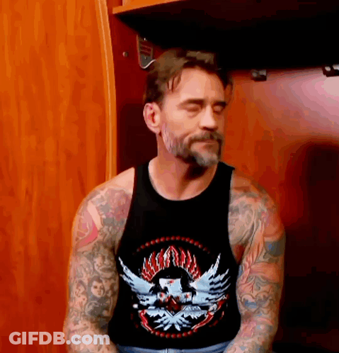 Man Wearing Black Tank Top With Eagle GIF