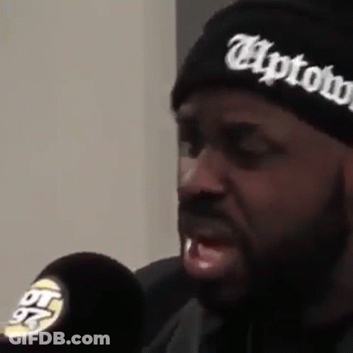 Man Wearing Blue Dash Hat Talking GIF