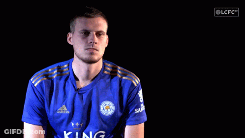 Man Wearing Blue Shirt Saying King GIF