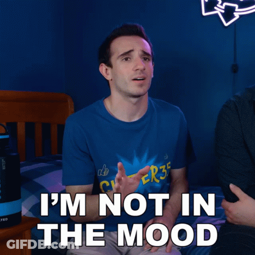 Man Wearing Blue Shirt That Says Culter35 GIF