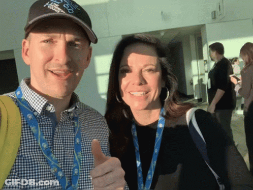 Man Wearing Boston Marathon Hat GIF