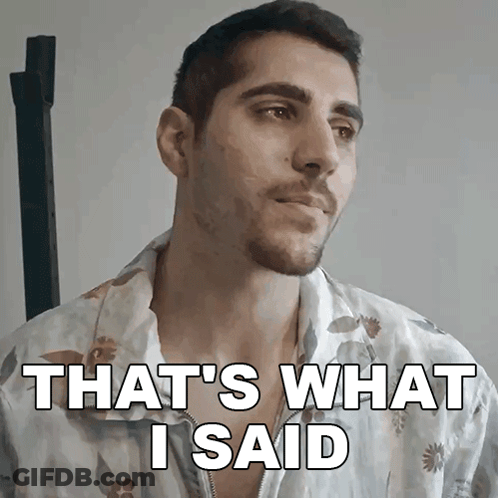 Man Wearing Budweiser Hat Next To Man In Red Shirt GIF