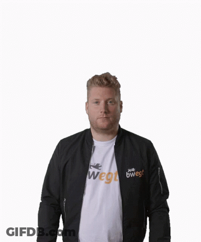 Man Wearing Bwegt Shirt GIF