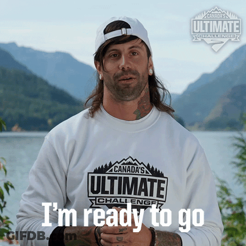Man Wearing Canada Ultimate Challenge Sweatshirt GIF