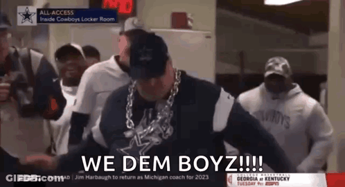 Man Wearing Chain Says We Dem Boyz GIF