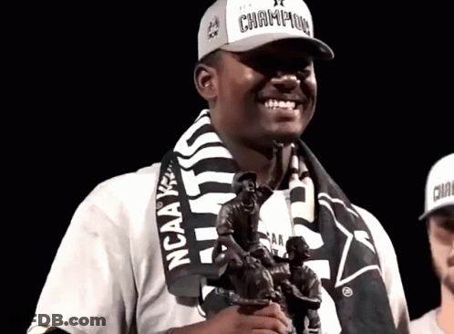 Man Wearing Champions Hat GIF