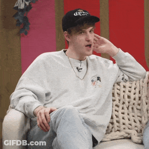 Man Wearing Corona Extra Hat GIF