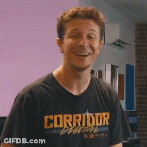 Man Wearing Corridor Digital T-Shirt Smiling GIF