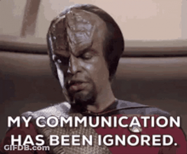 Man Wearing Costume  Communication Ignored GIF