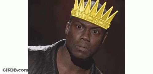 Man Wearing Crown Looking At Camera GIF