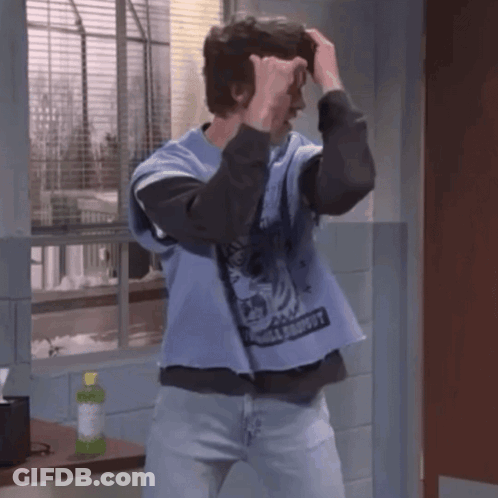 Man Wearing Dirty Snoopy Shirt GIF