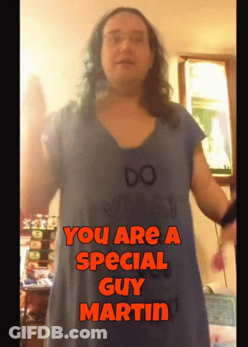 Man Wearing Don't Worry Be Happy Shirt GIF