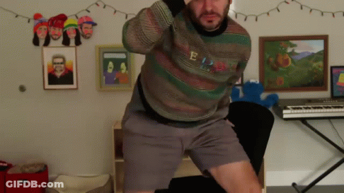 Man Wearing E Sweater GIF