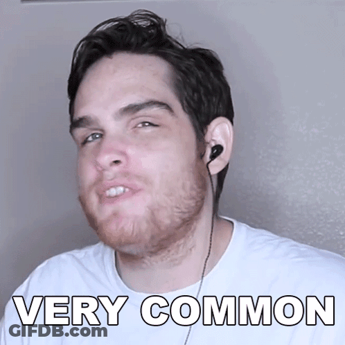 Man Wearing Earbuds And White Shirt Saying Very Common GIF