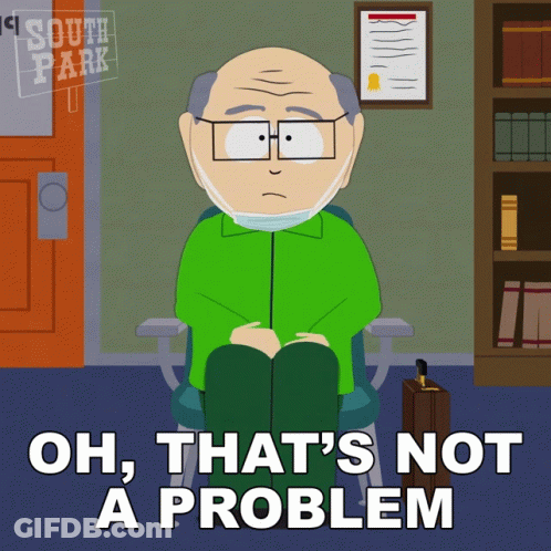 Man Wearing Face Mask Saying Not A Problem GIF