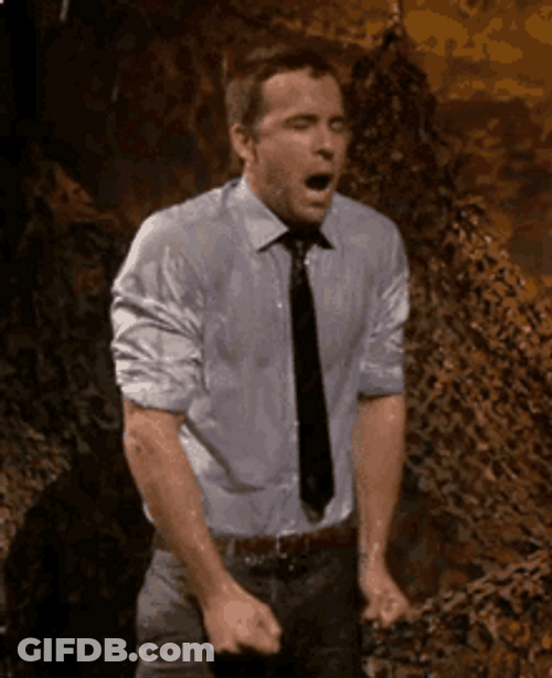 Man Wearing Formal Attire Wet Tshirt GIF
