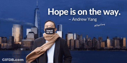 Man Wearing Forward New York Mask GIF