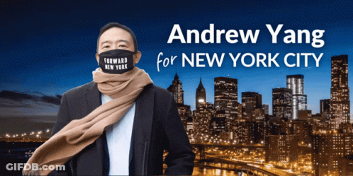 Man Wearing Forward New York Mask GIF