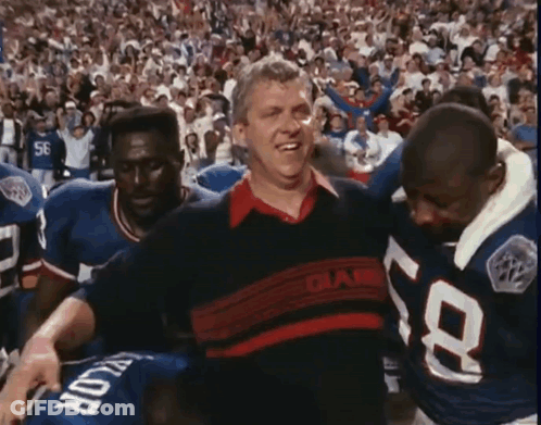 Man Wearing Giants Shirt GIF