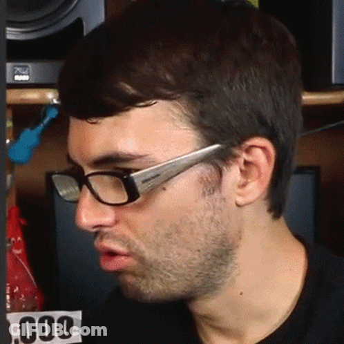 Man Wearing Glasses And '000' Sign GIF