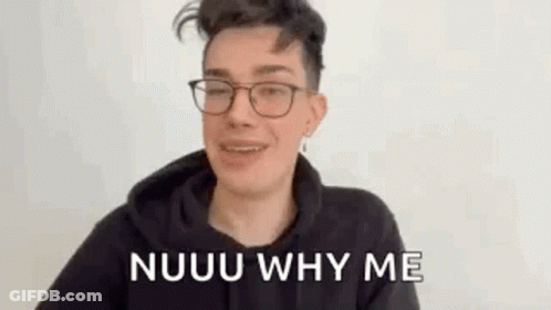 Man Wearing Glasses And Black Hoodie Making Nuuu Face GIF