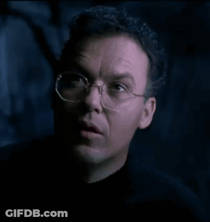 Man Wearing Glasses And Black Shirt Close Up GIF