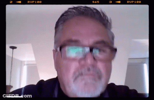Man Wearing Glasses And Black Shirt Rup100 GIF